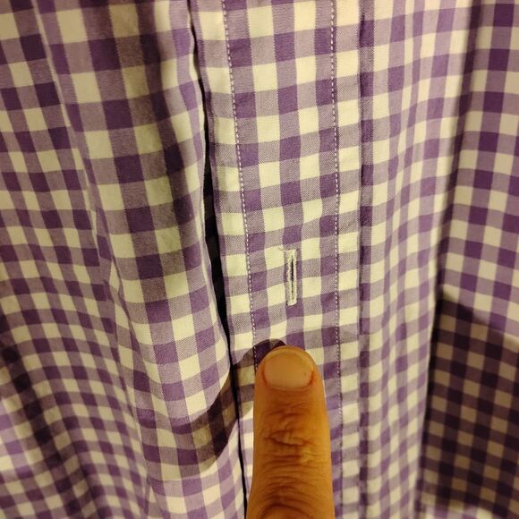 Ralph Lauren shirt mens 2XL XXL purple chcek plaid custom fit pony logo - Picture 4 of 10